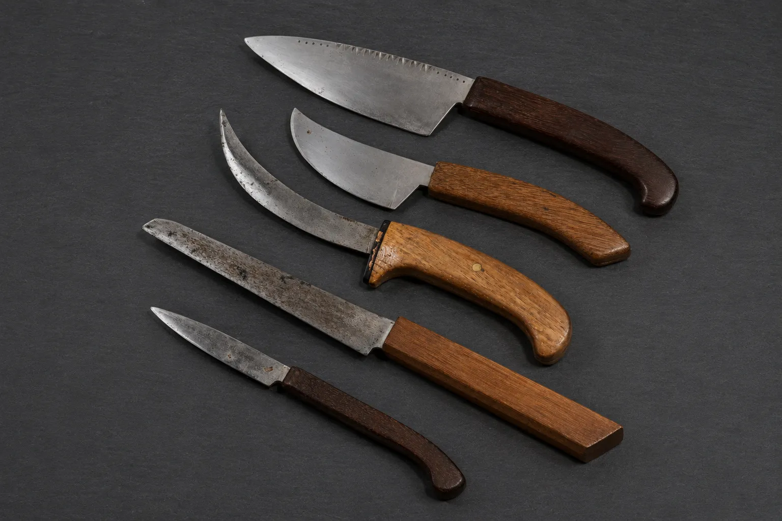 Handmade early knives by Lloyd Harding