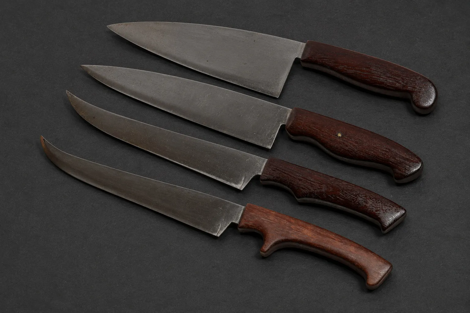 Handmade early knives by Lloyd Harding