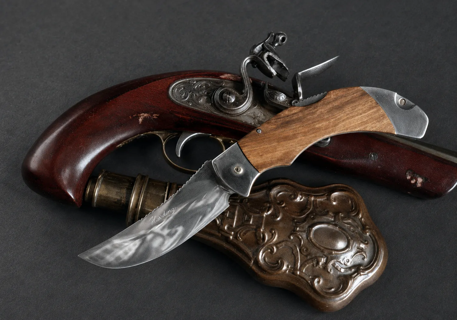 Handmade folding knives by Lloyd Harding