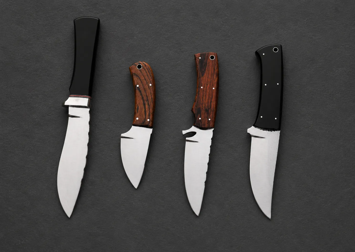 Handmade miniature knives by Lloyd Harding
