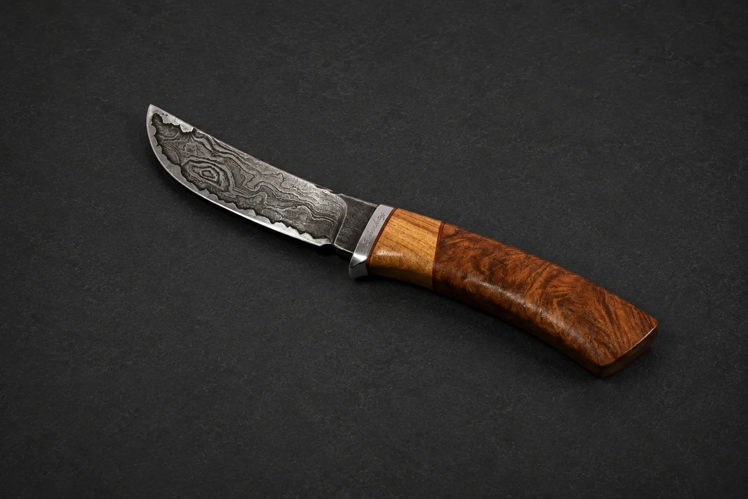 Handmade skinning knives by Lloyd Harding
