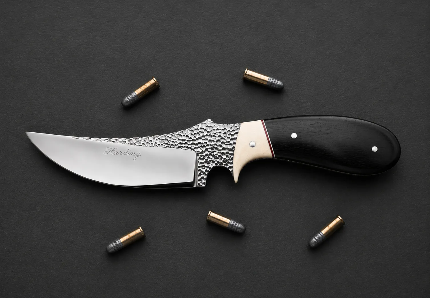 Handmade skinning knives by Lloyd Harding