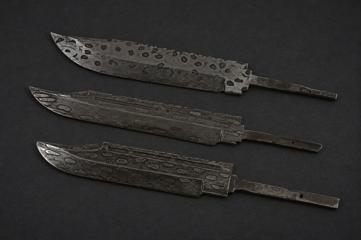 Handmade unfinished knives by Lloyd Harding